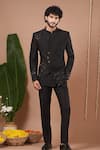 Buy_Ahi Clothing_Black Sequins, Embroidery, Stones Jodhpuri And Pant Set _Online_at_Aza_Fashions