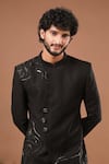 Shop_Ahi Clothing_Black Sequins, Embroidery, Stones Jodhpuri And Pant Set 