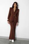 Buy_Maison 9002_Brown Sebastian Solid Blazer And Pant Set _at_Aza_Fashions