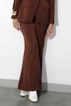 Buy_Maison 9002_Brown Sebastian Solid Blazer And Pant Set _Online_at_Aza_Fashions