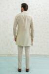 Buy_Runit Gupta_Green Chanderi , Vegan Embroidery Ombre Latkan Bundi Set _Online