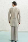 Buy_Runit Gupta_Pink Chanderi , Vegan Embroidery, Flamingo Rays Bundi Kurta Set 