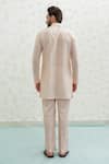Runit Gupta_Ivory Chanderi , Vegan Embroidery Multi Arch Bundi Kurta Set _Online_at_Aza_Fashions
