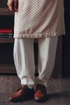Twenty Nine_Ivory Crepe Dhoti Pant _Online_at_Aza_Fashions