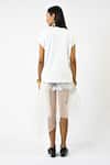 Shop_Huemn_White Cotton Round Neck Horse Print Top _at_Aza_Fashions