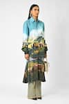 Buy_Huemn_Multi Color Cotton Collared Open Fields Print Shirt _Online_at_Aza_Fashions