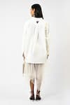 Shop_Huemn_White Cotton Collared Fanged Floral Shirt _at_Aza_Fashions