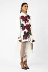 Huemn_White Cotton Collared Fanged Floral Shirt _Online_at_Aza_Fashions