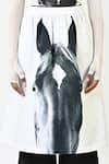 Shop_Huemn_White Cotton Horse Print Skirt _Online_at_Aza_Fashions
