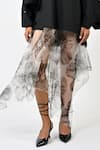Buy_Huemn_White Silk Organza Handkerchief Hem Skirt _Online_at_Aza_Fashions
