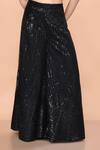 Buy_Sayisha_Black Net Sequins, Embroidery Sweetheart Neck Embellished Palazzo And Crop Top Set 
