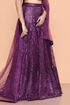 Buy Sayisha Purple Net Sequins Embellished Lehenga Set Online at Aza Fashions Buy_Sayisha_Purple Net Sequins Embellished Lehenga Set _Online_at_Aza_Fashions