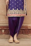 Buy_Sheetal Batra_Purple Chanderi , Organza Pearls, Fahmida Kashmiri Tilla And Kurta Set _Online_at_Aza_Fashions