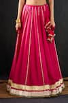 Buy_Tuli_Fuchsia Cotton, Silk, Chanderi Gota Patti, Zari, Lace Morani Work Lehenga Set 