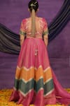 Shop_Jyoti Bansal_Pink Tissue, Organza Embroidery, Mirrors, Tassels Tilla Dori And Lehenga Set _at_Aza_Fashions