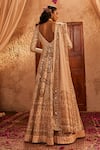 Shop_The Royaleum_Ivory Silk Embroidery, Sequins, Zari Sweetheart Mehzarin Anarkali And Dupatta _at_Aza_Fashions