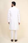 Shop Arihant Rai Sinha White Silk Embroidery, Mirrors And Floral Kurta Set at Aza Fashions Shop_Arihant Rai Sinha_White Silk Embroidery, Mirrors And Floral Kurta Set _at_Aza_Fashions
