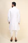 Shop_Arihant Rai Sinha_White Silk Embroidery Floral Kurta Pant Set _at_Aza_Fashions