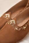 Around Always_Tan Milindembroidered Loafers _Online_at_Aza_Fashions