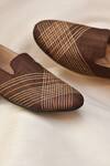 Around Always_Brown Tarang Embroidered Slip-on Loafers _Online_at_Aza_Fashions