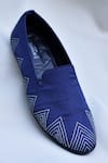 Shop_Around Always_Blue West Chevron Embroidered Loafers _at_Aza_Fashions