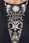 Buy_The Summer House_Black Linen, Cotton Embroidery Round Neck Evora Top _Online