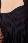 Shop_The Summer House_Black Cambric, Cotton Square Neck Erato Pleated Dress 