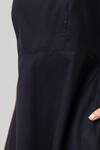 Shop_Reistor_Black Cotton Round Neck Cross Back Organic Midi Dress _Online_at_Aza_Fashions