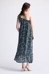 Shop_Reistor_Gray Satin One Shoulder Abstract Print Dress _at_Aza_Fashions