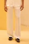Buy_Therealb_White Jacquard Embroidery Floral Shirt _Online_at_Aza_Fashions