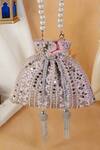 Buy_Nazaakat By Samara Singh_Pink Beads, Mirrors, Pearls, Tassels And Embellished Potli Bag _at_Aza_Fashions
