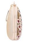 Buy_Nazaakat By Samara Singh_Multi Color Beads, Stones Beaded And Embellished Oval Clutch _Online_at_Aza_Fashions