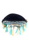 Shop_Nazaakat By Samara Singh_Blue Beads, Tassels Evil Eye Beaded And Boho Bag _Online_at_Aza_Fashions