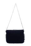 Shop_Nazaakat By Samara Singh_Black Mirrors, Beads, Fringe And Embroidered Boho Bag _at_Aza_Fashions