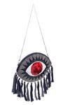 Nazaakat By Samara Singh_Black Sequins, Beads, Tassels Evil Eye And Boho Bag _at_Aza_Fashions