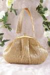 Buy_Nazaakat By Samara Singh_Gold Beads Batua Bag _at_Aza_Fashions