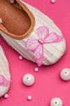 Buy_Hello JR_White Iris Butterfly Embellished Mules _Online_at_Aza_Fashions