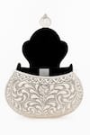 Buy_Tasna_Silver Handcrafted Engraved Brass Clutch _Online_at_Aza_Fashions