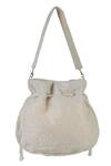 Shop_The Purple Sack_Off White Beads Embroidered Potli Bag  _at_Aza_Fashions