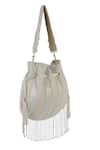 The Purple Sack_White Beads, Tassels Beaded Fringe Drawstring Potli Bag _Online_at_Aza_Fashions