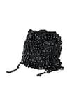 The Purple Sack_Black Beads, Sequins Beaded Embellished Potli Bag _Online_at_Aza_Fashions