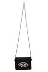 The Purple Sack_Black Beads Evil Eye Clutch And Sling Bag _Online_at_Aza_Fashions