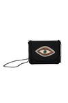 Buy_The Purple Sack_Black Beads Evil Eye Clutch And Sling Bag _Online_at_Aza_Fashions