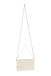 The Purple Sack_Off White Embroidery Hand Raw Silk Sling Bag _Online_at_Aza_Fashions