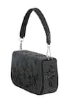 Buy_The Purple Sack_Black Beads, Embroidery Floral Beaded Hand Bag _Online_at_Aza_Fashions