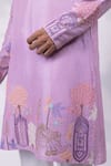 Shop Yoseba Purple Silk, Bemberg, Cotton Embroidery Lavya Floral And Motif Kurta Set Online at Aza Fashions Shop_Yoseba_Purple Silk, Bemberg, Cotton Embroidery Lavya Floral And Motif Kurta Set _Online_at_Aza_Fashions