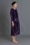 Buy Khat Purple Chanderi Silk Embroidery Round Neck Kurta Online at Aza Fashions Buy_Khat_Purple Chanderi Silk Embroidery Round Neck Kurta _Online_at_Aza_Fashions