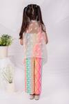 Shop_Toplove_Multi Color Organza Embroidery, Sequins Geometric Print Shrug Set _at_Aza_Fashions