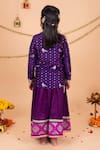 Shop_Toplove_Purple Silk Embroidery, Sequins, Zari Banarasi Woven Jacket And Sharara Set _at_Aza_Fashions