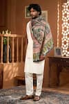 Buy_Taroob_Multi Color Taroob Urban Paisley Wool Kalamkari Stole _Online_at_Aza_Fashions